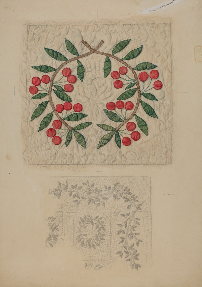 Quilt, applique — Lillian Causey