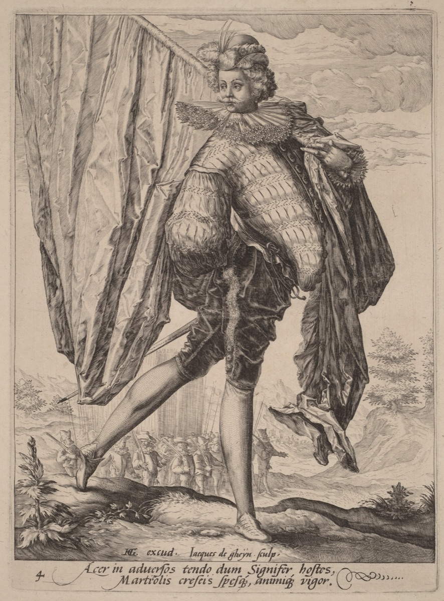 Standard Bearer — Jacques de Gheyn II after Hendrik Goltzius