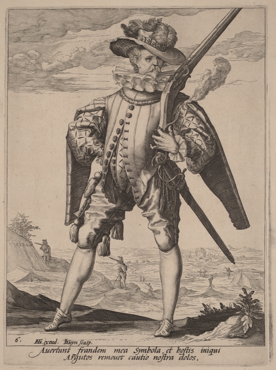 Musketeer — Jacques de Gheyn II after Hendrik Goltzius