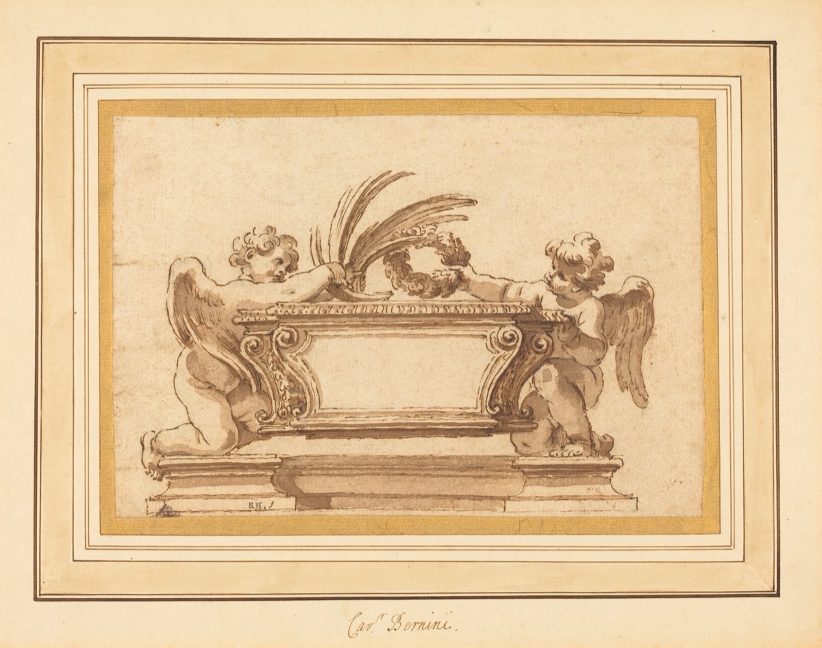 Study for a Reliquary Sarcophagus — Giovanni Odazzi