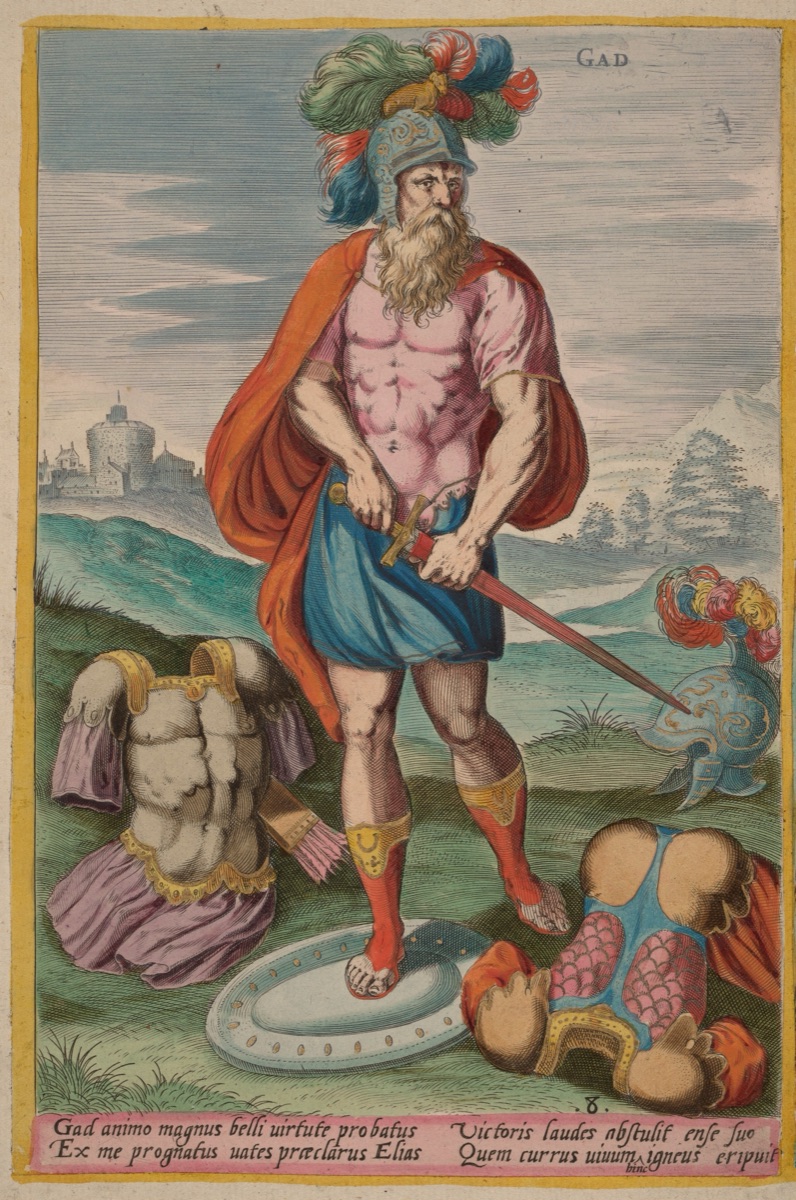 Gad — Jan Sadeler I after Crispen van den Broecke