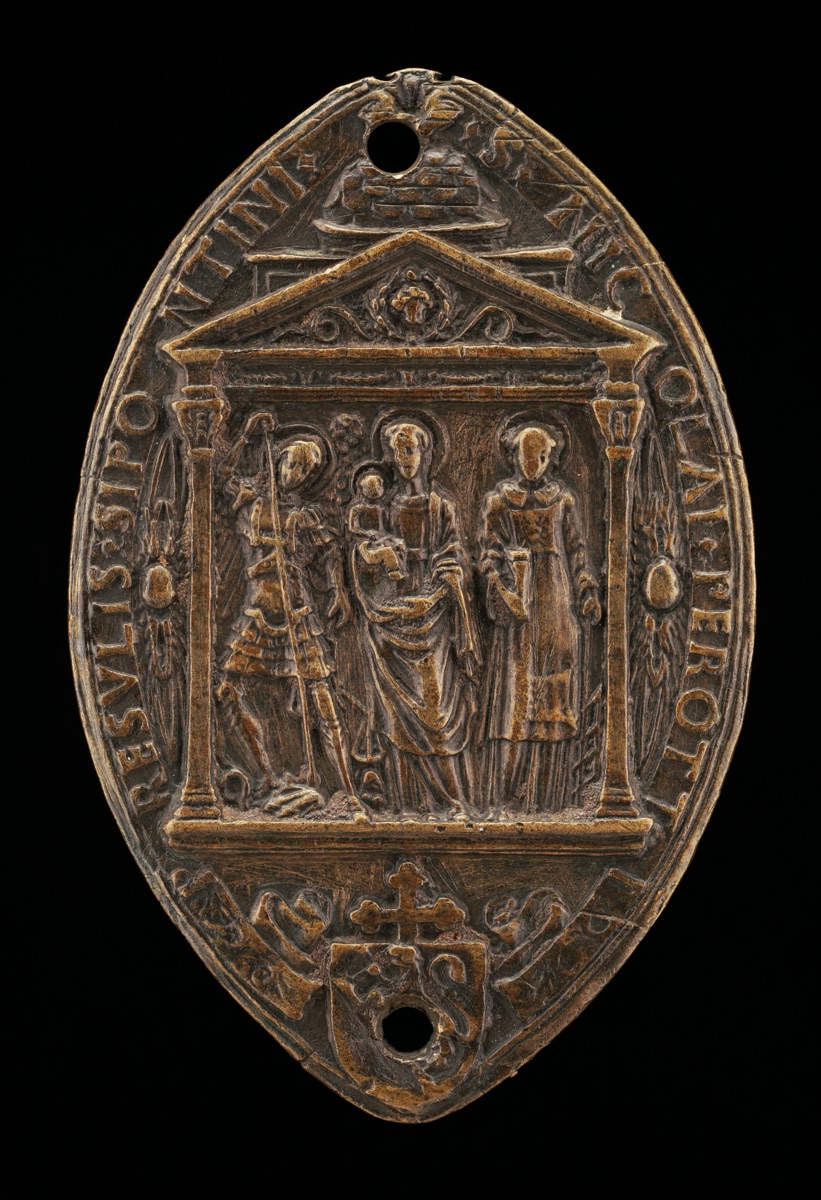 Madonna and Child between Saint Michael and Saint Lawrence — Gianfrancesco Enzola