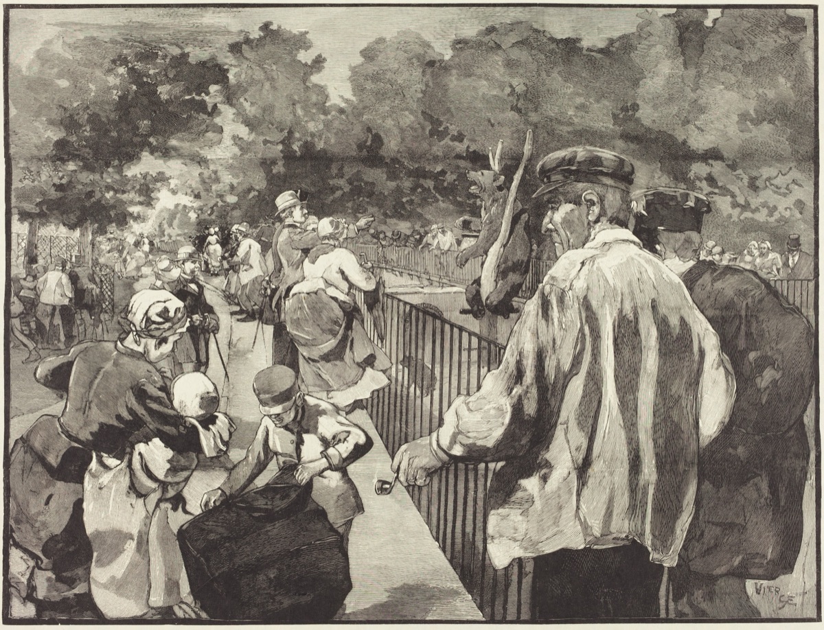 Au Jardin des Plantes — Daniel Vierge