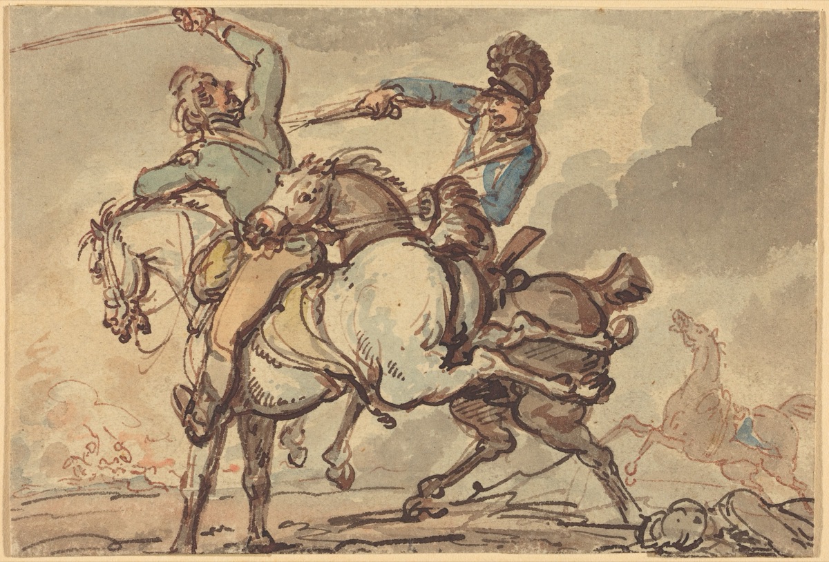 Cavalry Skirmish — Thomas Rowlandson