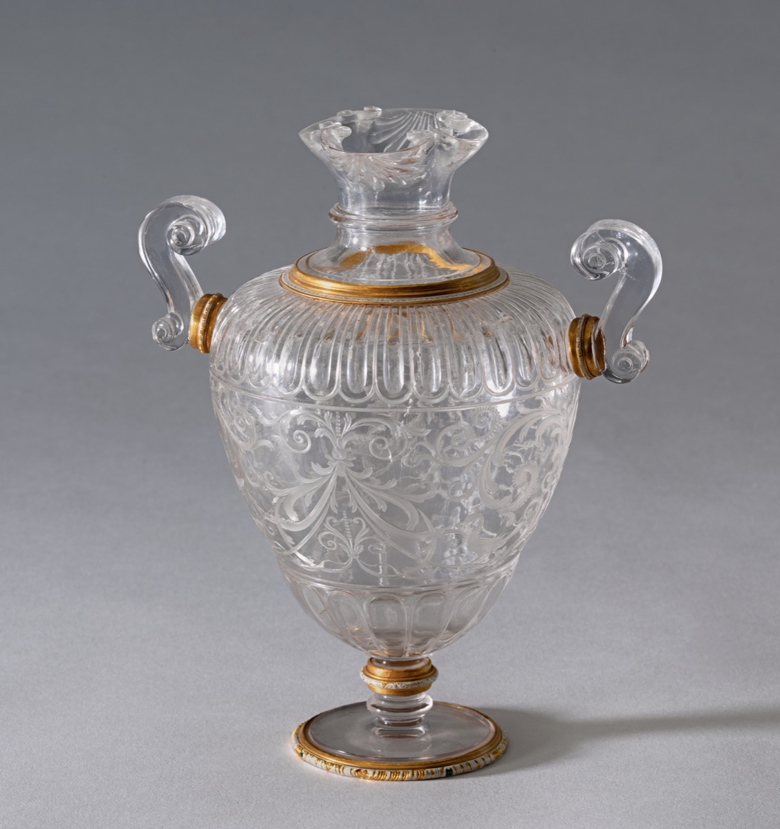 Vase with Two Handles — Milanese 17th Century (vase); Western European 19th Century (handles)