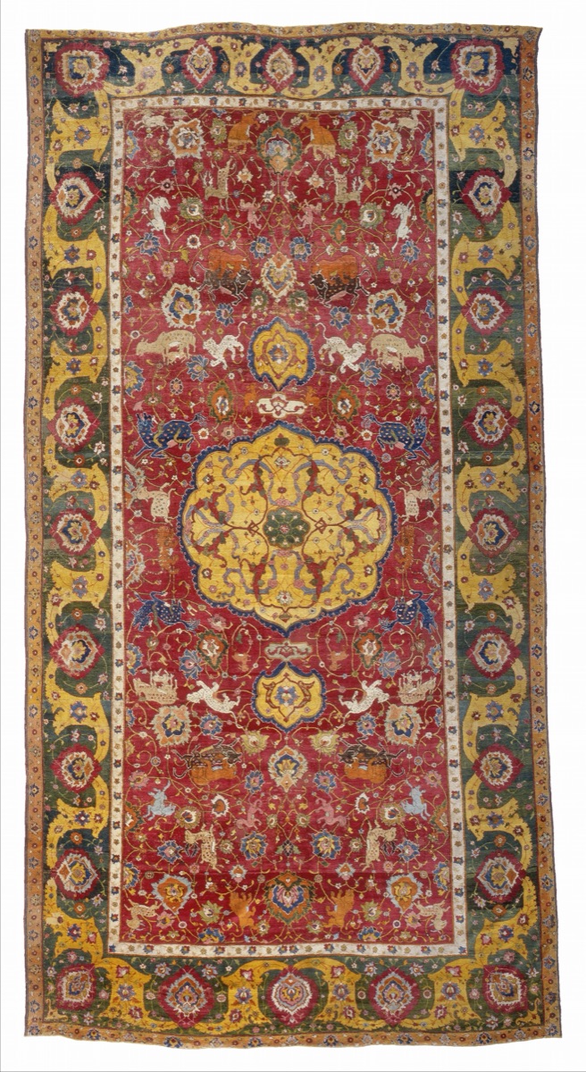 Medallion and Animal Carpet — Isfahan 17th Century; Possibly Isfahan 17th Century