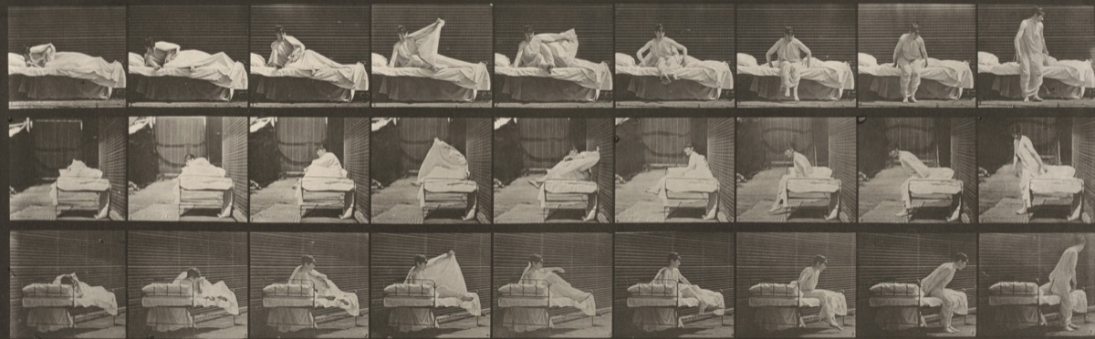 Plate Number 265. Getting out of bed — Eadweard Muybridge