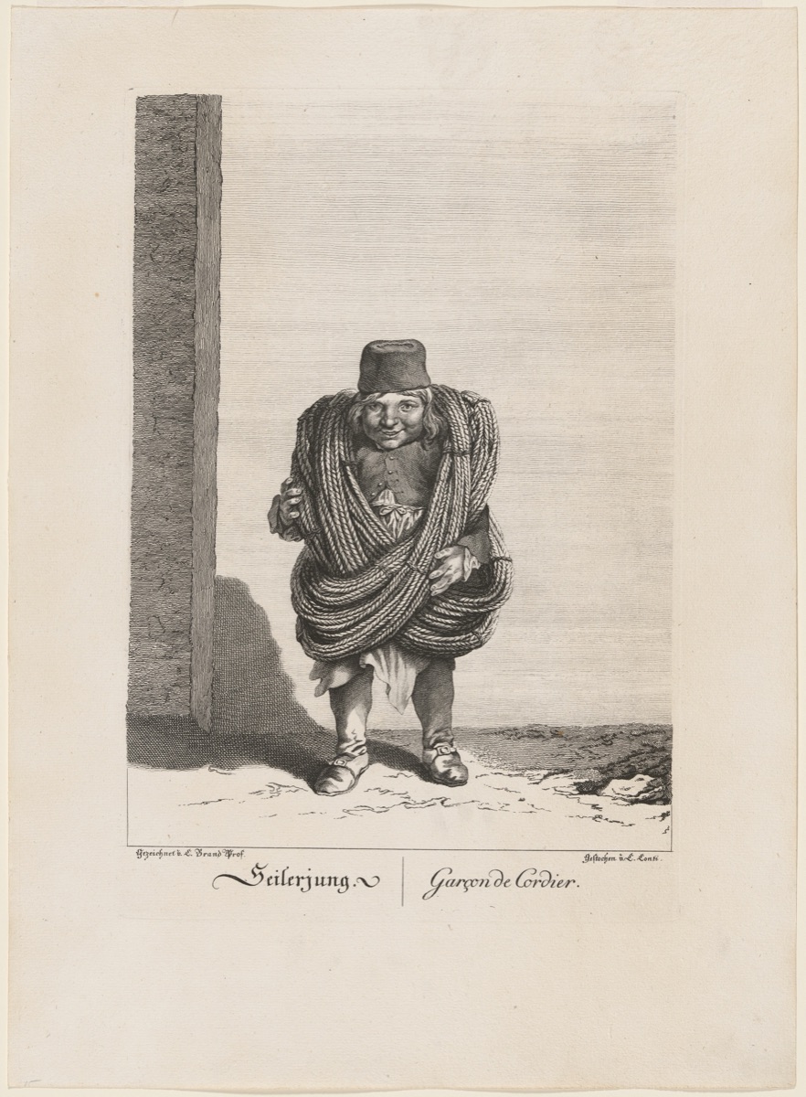 Seilerjung (Young Rope Seller) — Carl Conti, after Johann Christian Brand