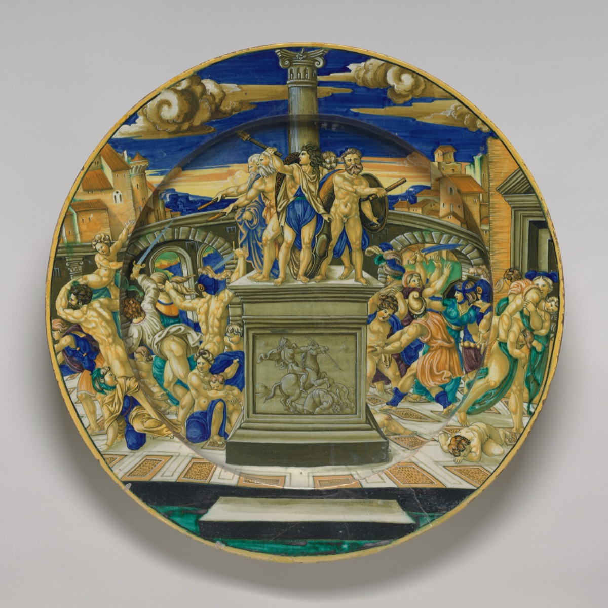 Charger with the Massacre of the Innocents — Painted by Francesco Xanto Avelli