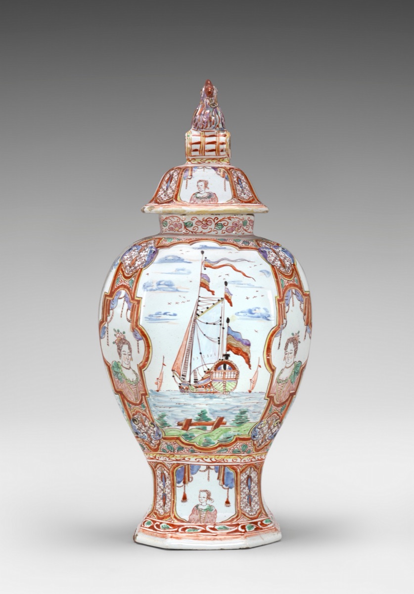 Vase with Cover — Delft 18th Century