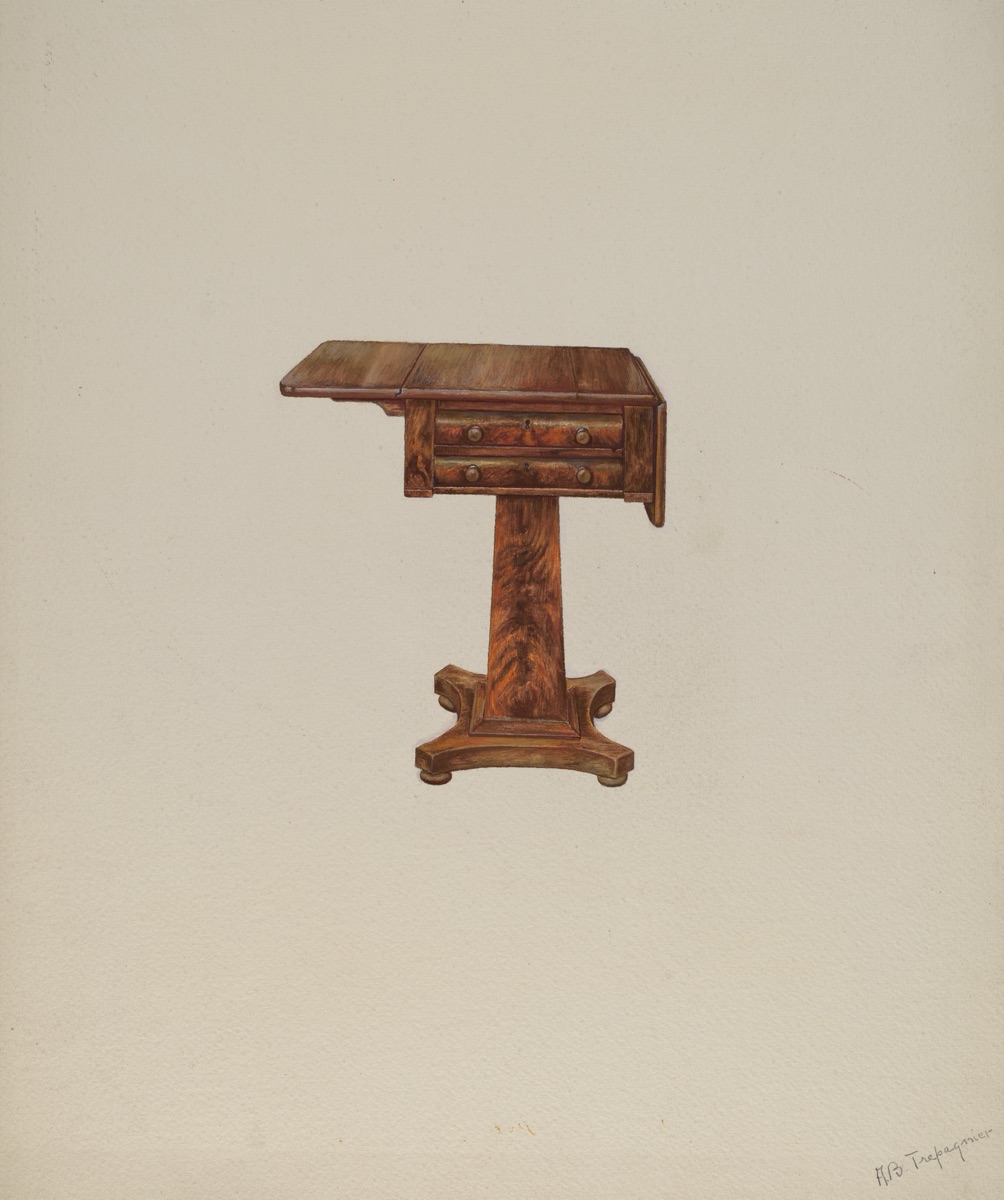Mahogany Sewing Table — Anne B. Trepagnier