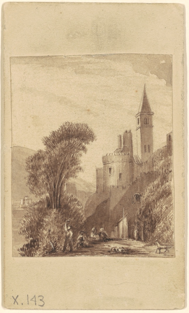 Castle and Figures — Sanford Robinson Gifford