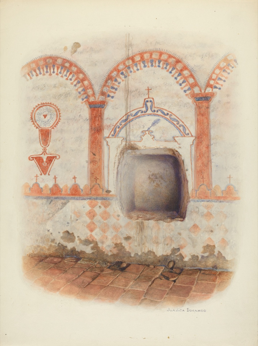 Wall Painting and Baptismal Niche — Juanita Donahoo