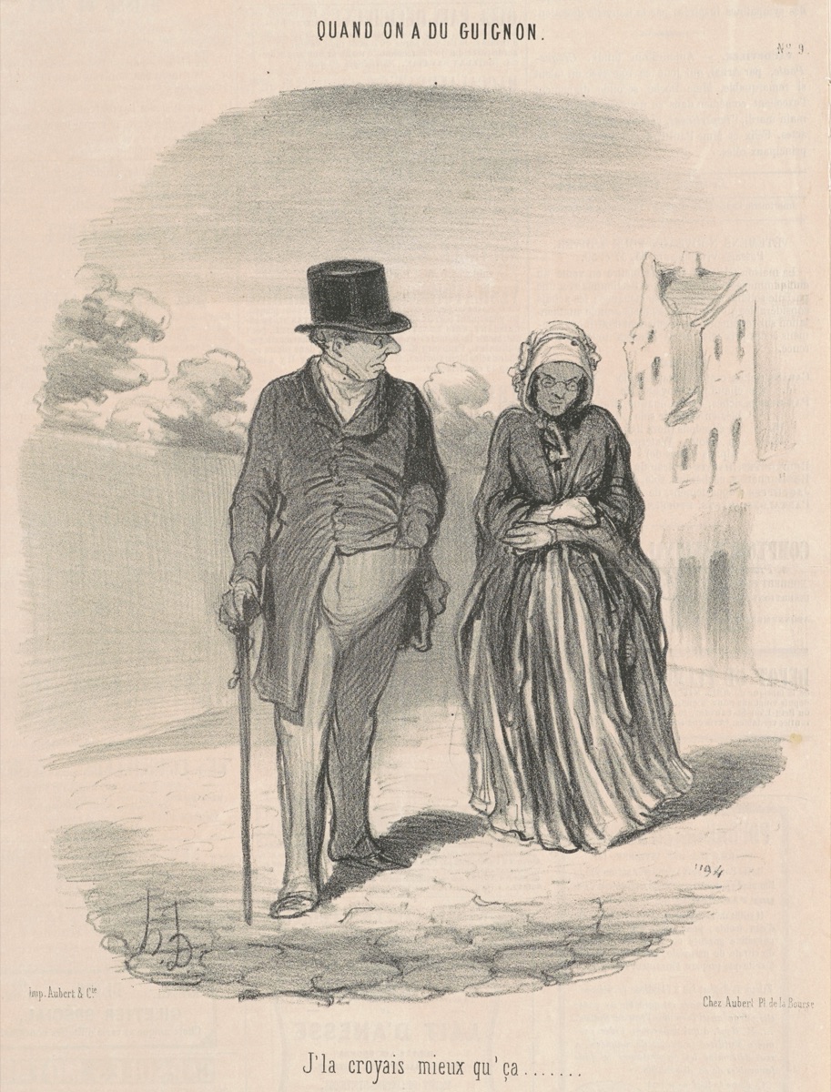 J'la croyais mieux qu'ça ... — Honoré Daumier