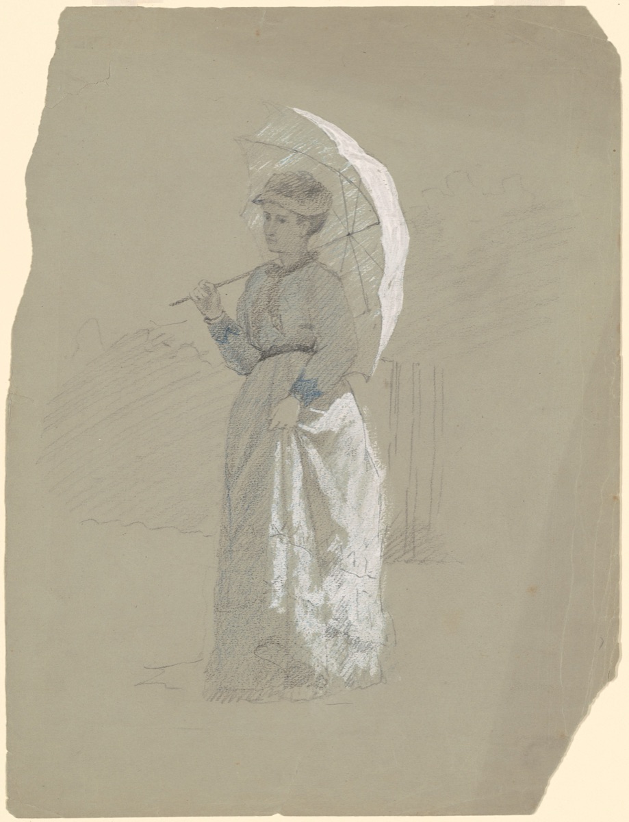 Woman with Parasol — Enoch Wood Perry, Jr.