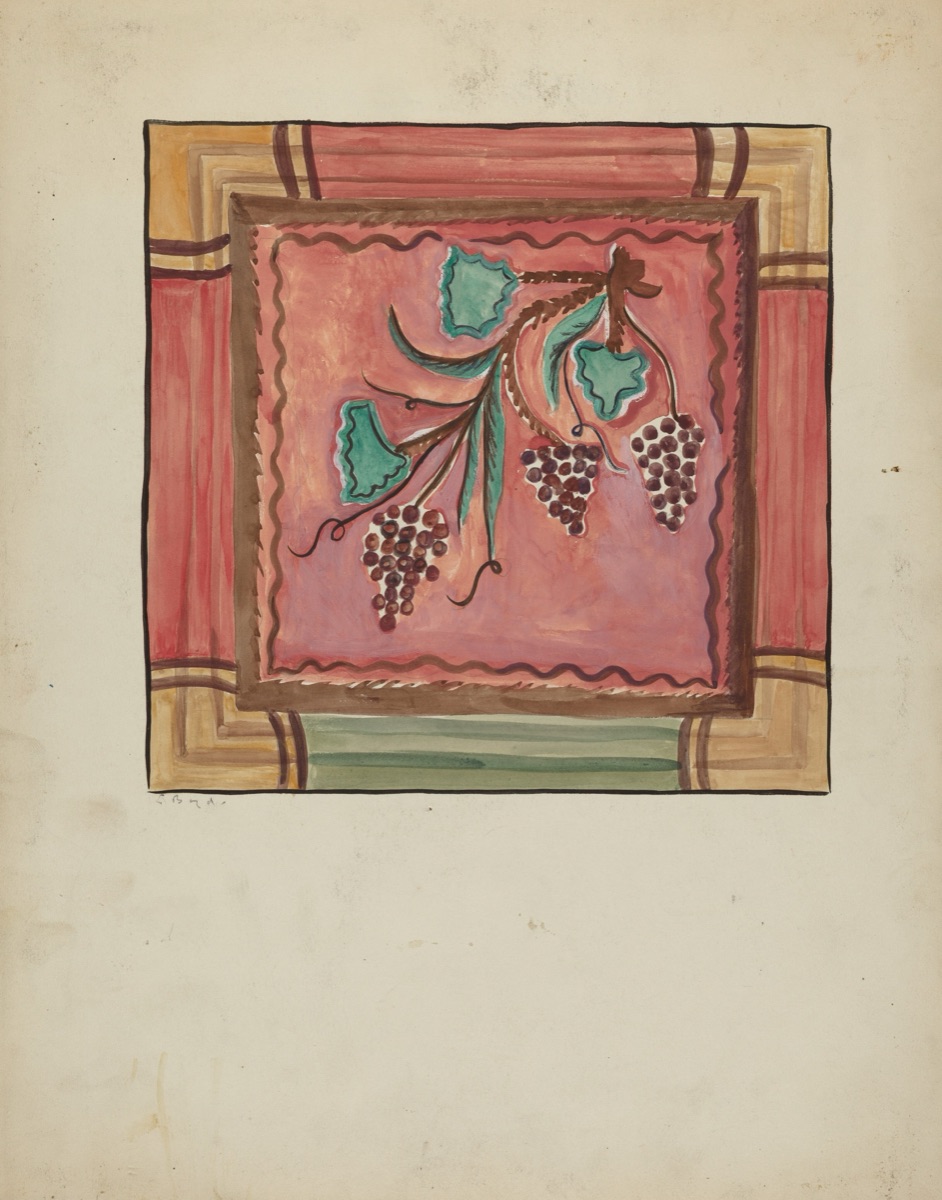 Detail of Panel from Reredos, Church of Sanctuario at Chimayo — E. Boyd