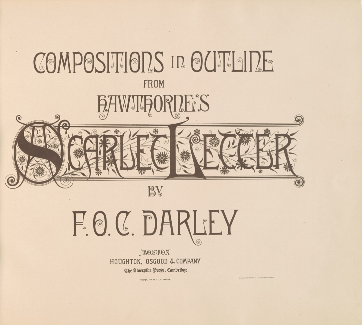 Compositions in Outline from Hawthorne's Scarlet Letter — Felix Octavius Carr Darley