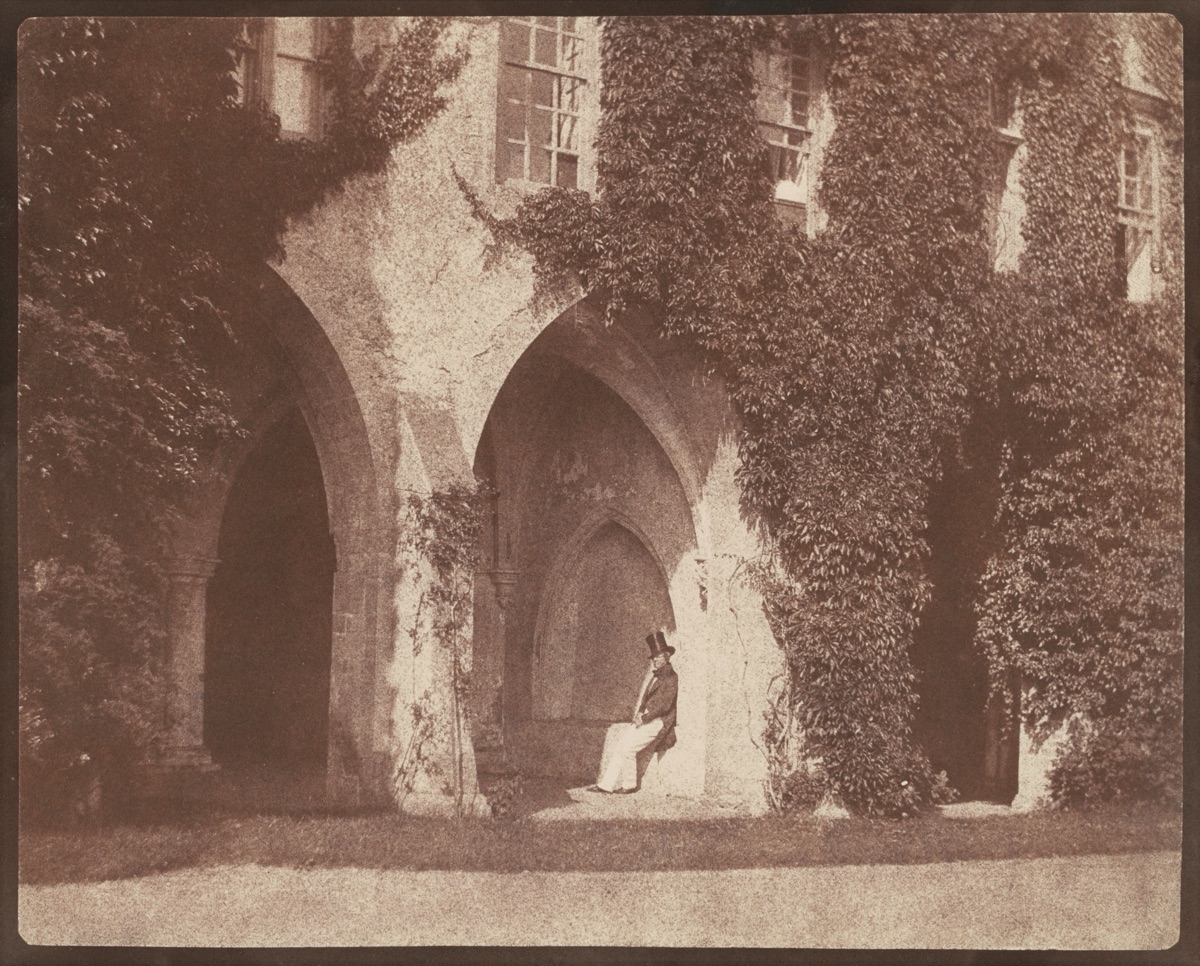 The Reverend Calvert Jones in the Cloisters at Lacock Abbey — William Henry Fox Talbot