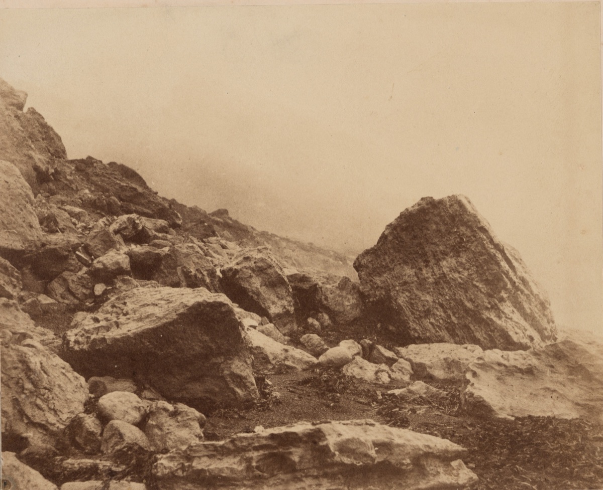 Rocken End in a Storm, Isle of Wight — Roger Fenton