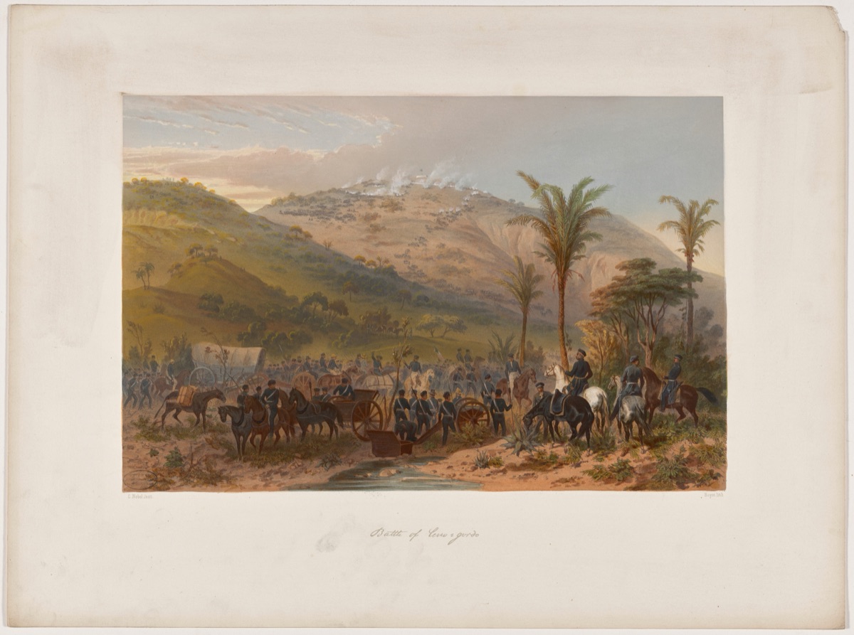 Battle of Cerro Gordo — Adolphe-Jean-Baptiste Bayot, after Carl Nebel