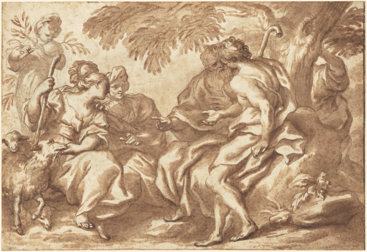 The Meeting of Jacob and Rachel — Domenico Piola