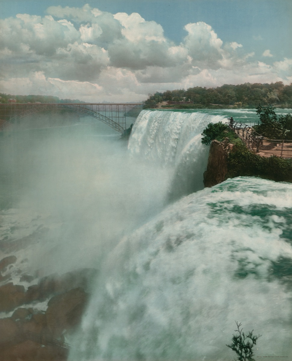 American Falls from Goat Island — William Henry Jackson, Detroit Photographic Company