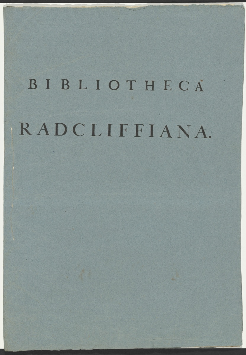 Bibliotheca Radcliffiana — George Vertue, after James Gibbs