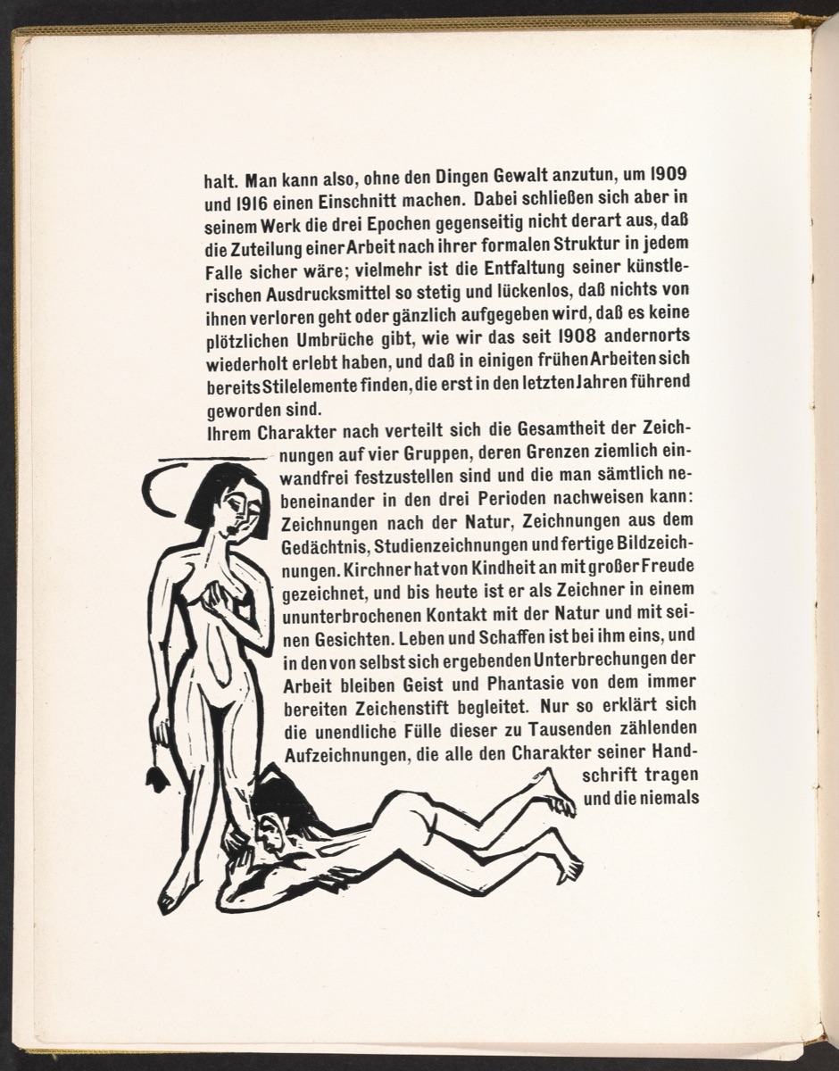 In-text plate from Kirchner Zeichnungen (Kirchner Drawings) — Ernst Ludwig Kirchner