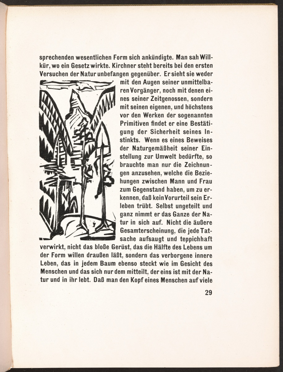 In-text plate from Kirchner Zeichnungen (Kirchner Drawings) — Ernst Ludwig Kirchner