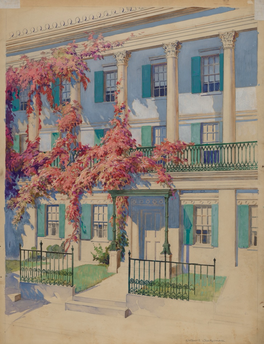 Cast Iron Garden Balcony — Gilbert Sackerman