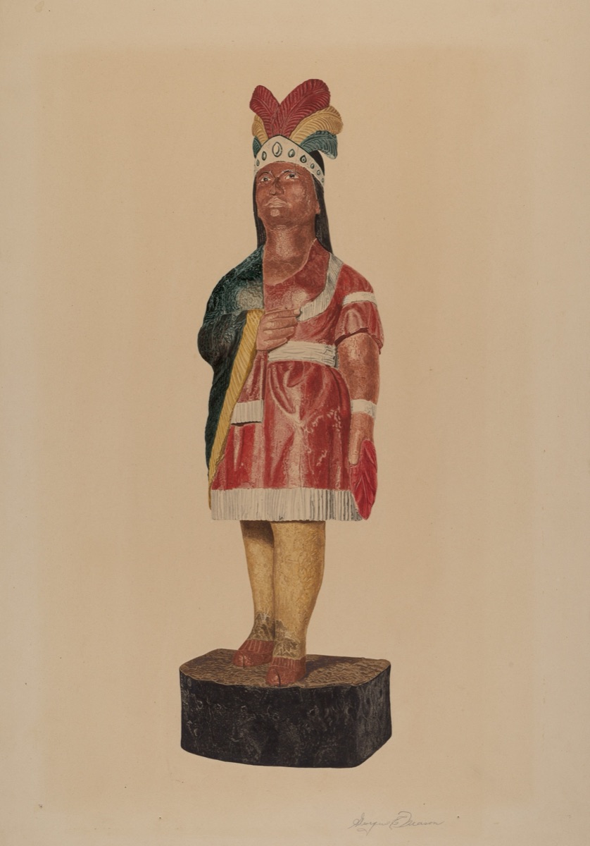 Cigar Store Indian — Georgine E. Mason