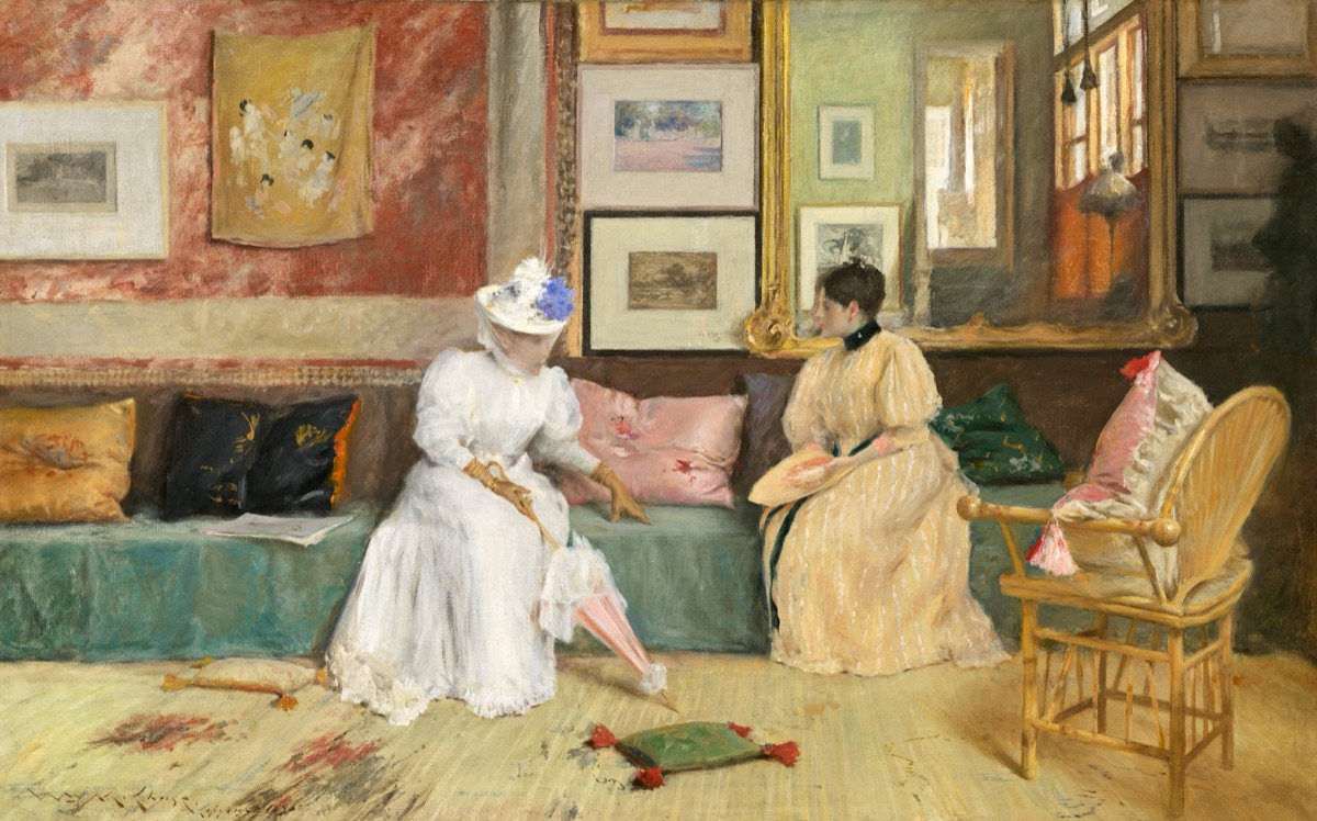 A Friendly Call — William Merritt Chase