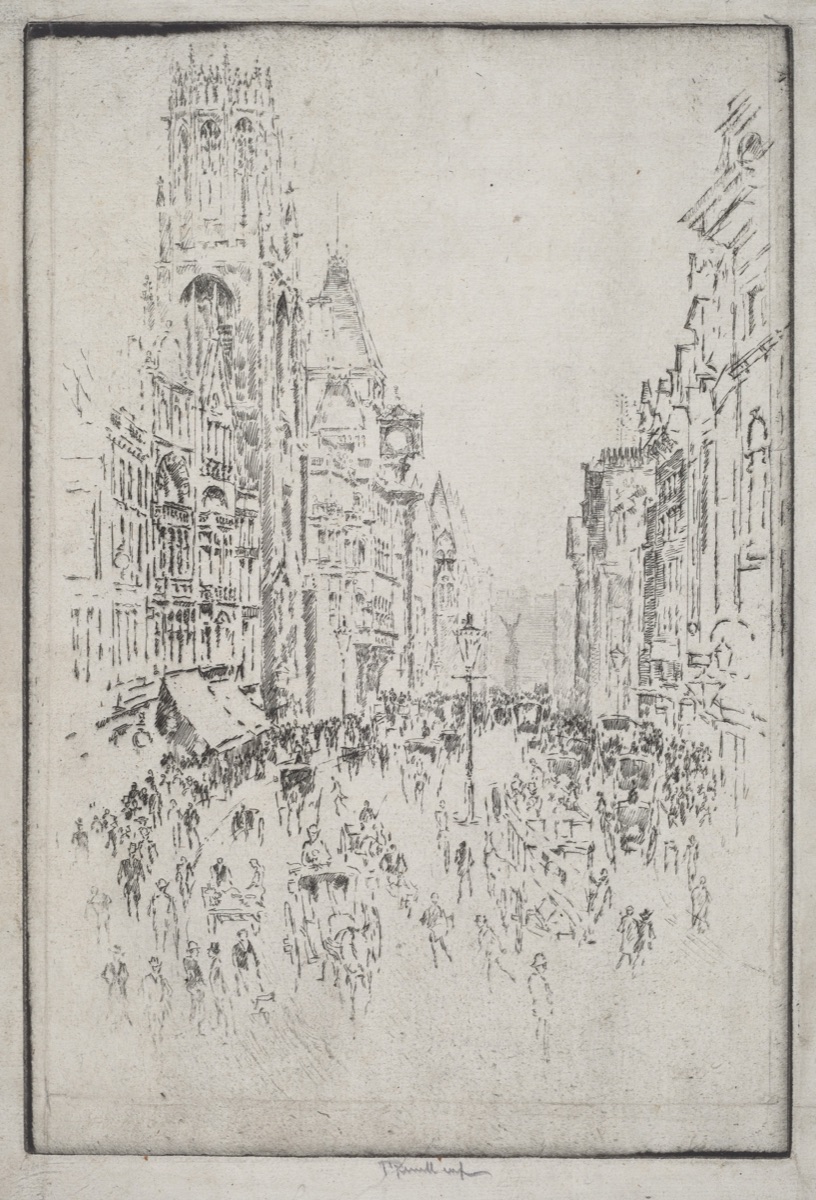 St. Dunstan's, Fleet Street — Joseph Pennell