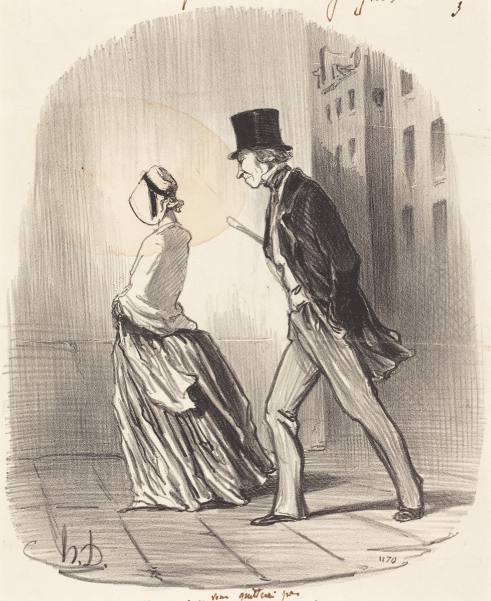 Non, madame, je ne vous quitterai pas... — Honoré Daumier