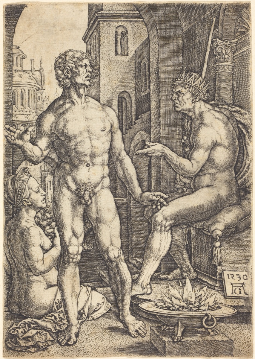 Mucius Scaevola — Heinrich Aldegrever
