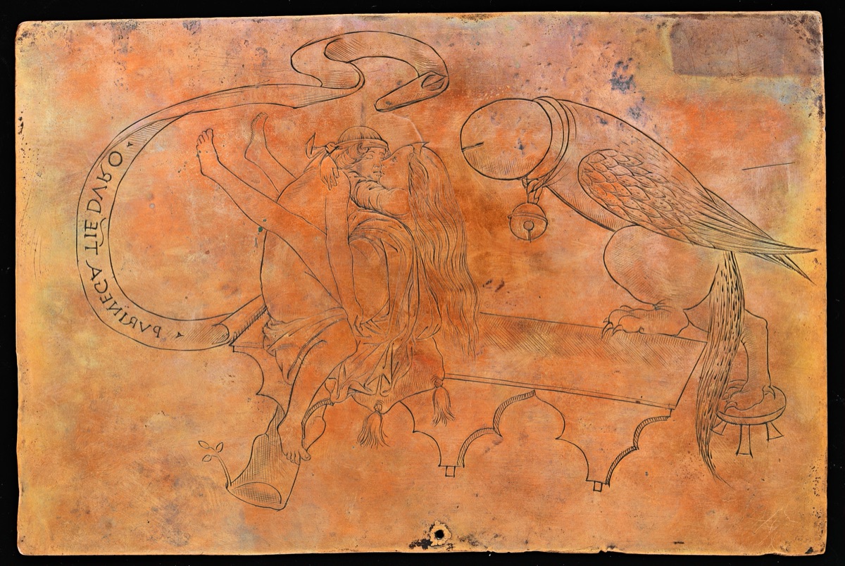 Allegory on Copulation [verso] — Italian 15th Century