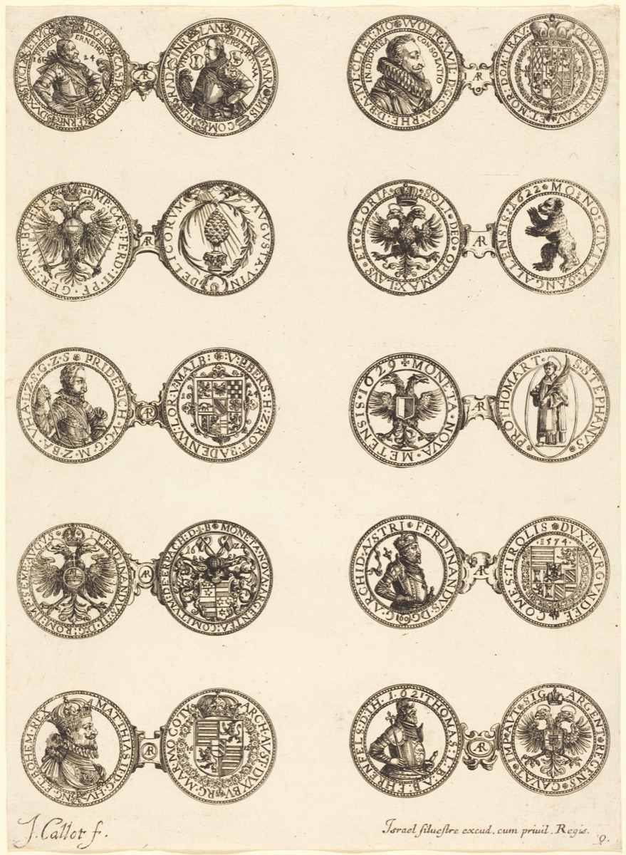 Coins [plate 9] — Jacques Callot
