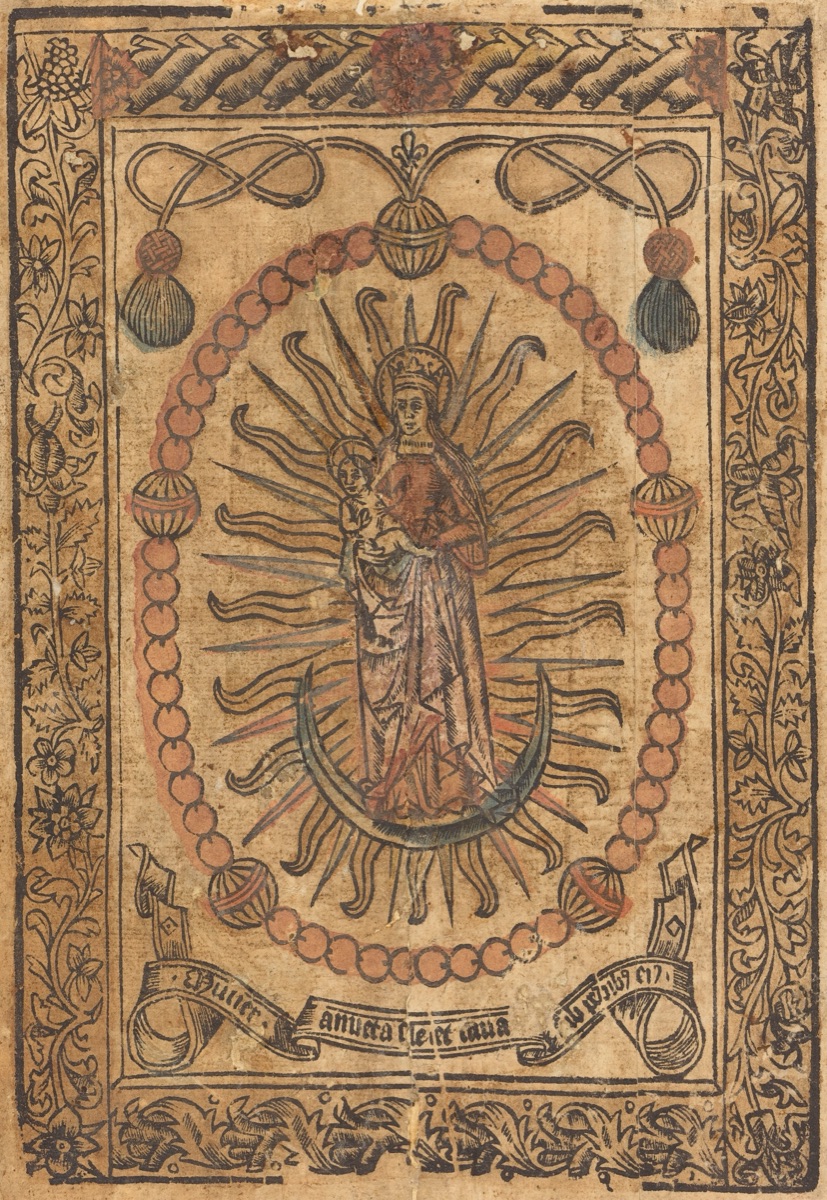 The Madonna and Child in a Rosary — French 15th Century