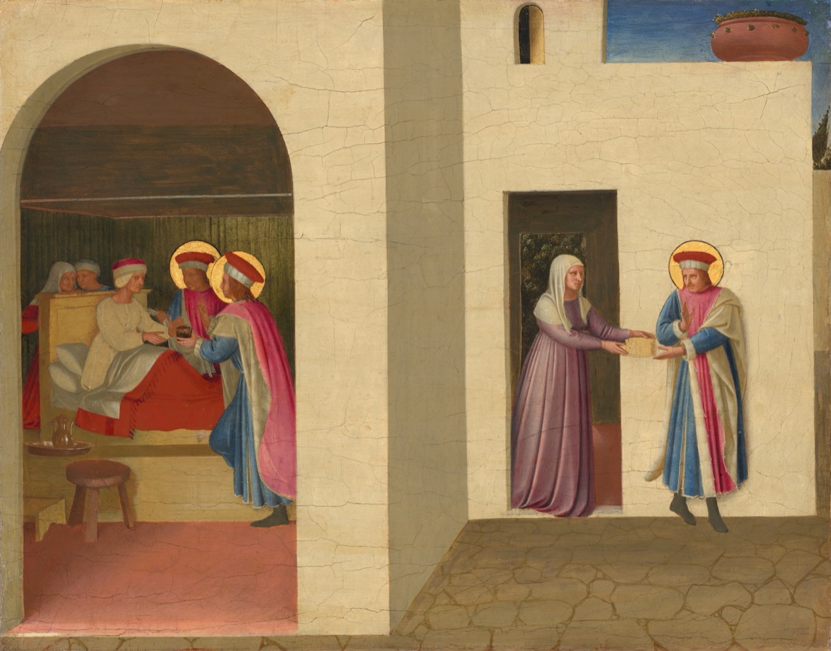 The Healing of Palladia by Saint Cosmas and Saint Damian — Fra Angelico