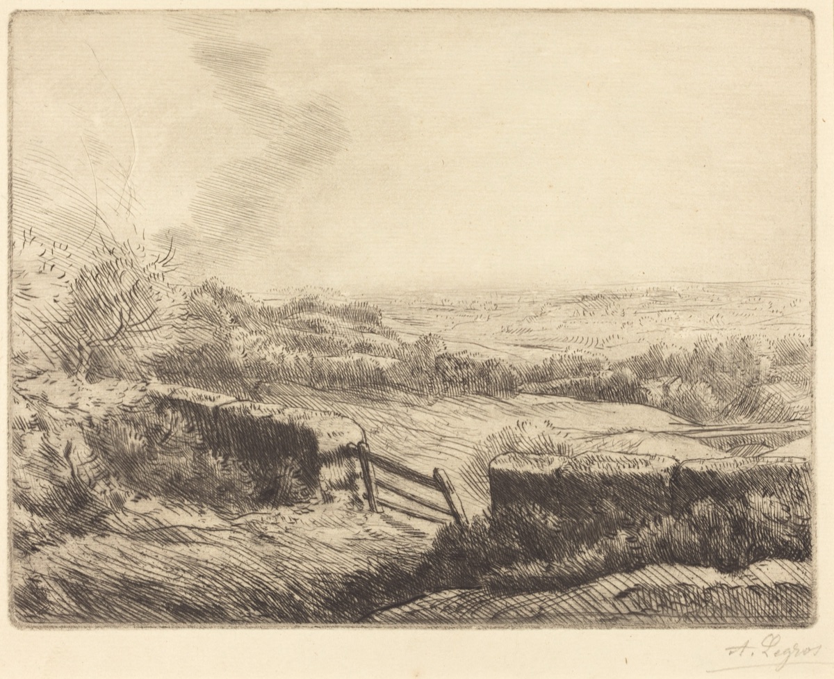 The Gate (L'entree du champ) — Alphonse Legros