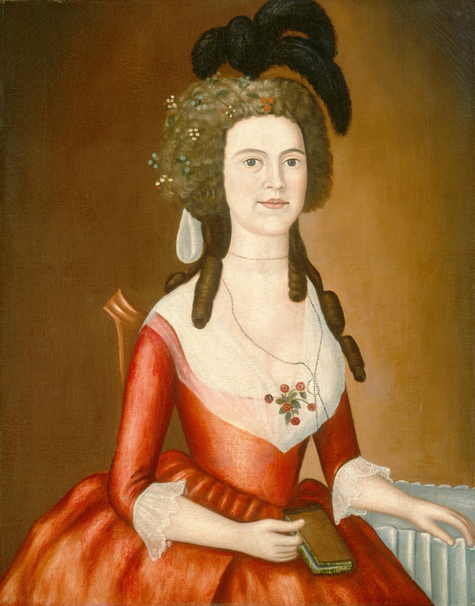 Elizabeth Denison — The Denison Limner (Probably Joseph Steward)