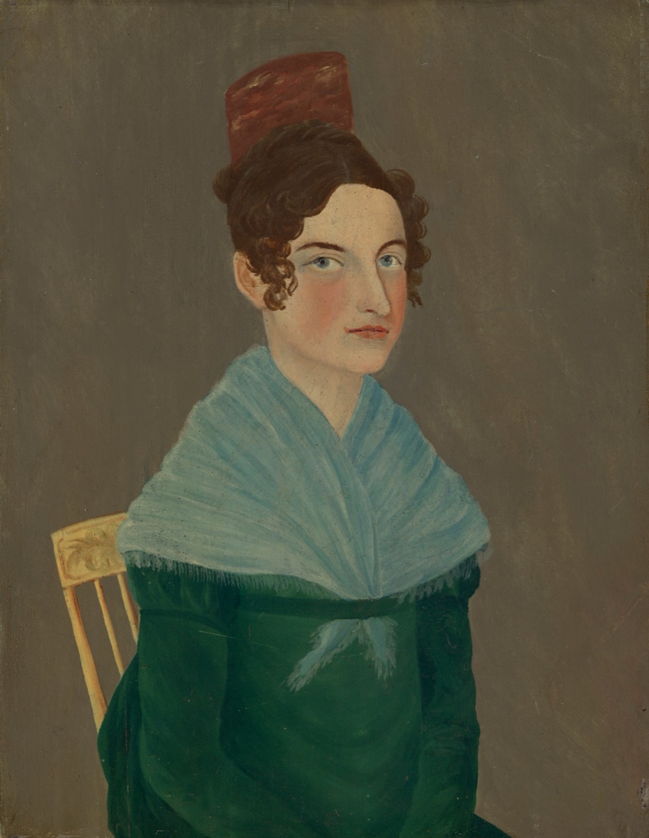 The Blue Shawl — American 19th Century
