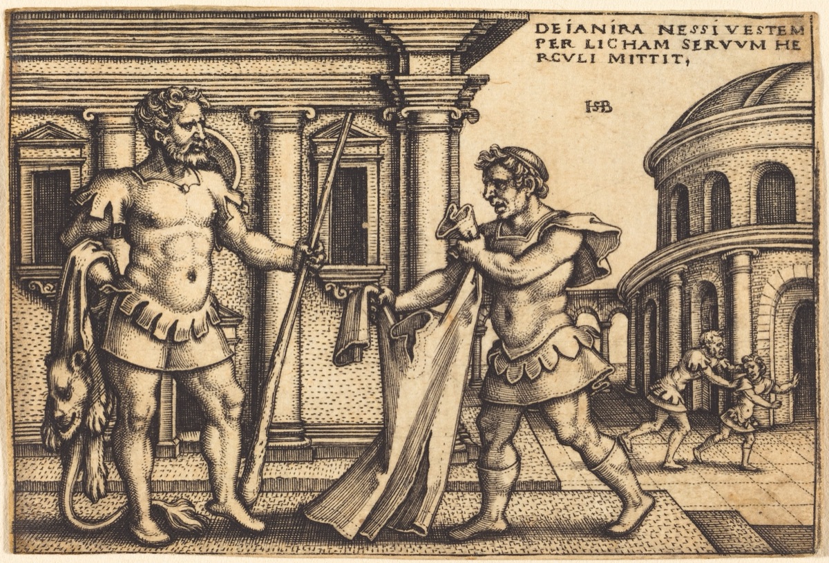 Lichas Presenting Nessus' Tunic to Hercules — Sebald Beham