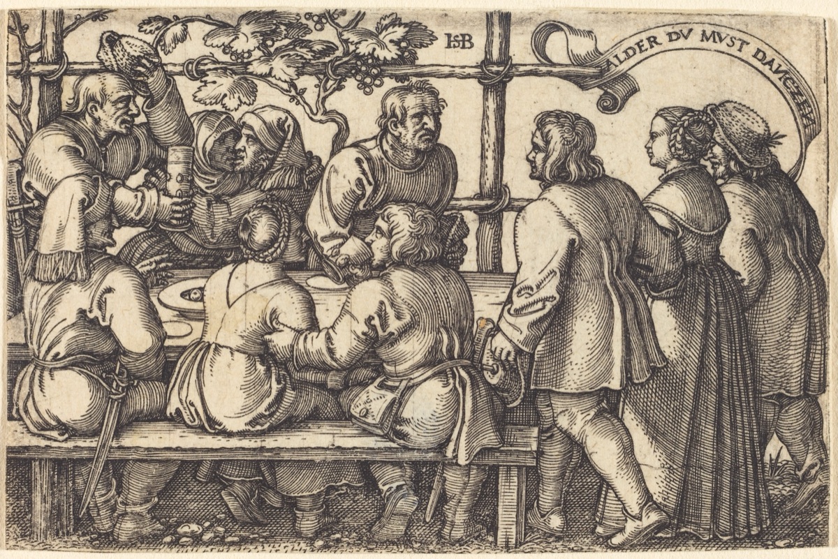 Peasants' Feast — Sebald Beham