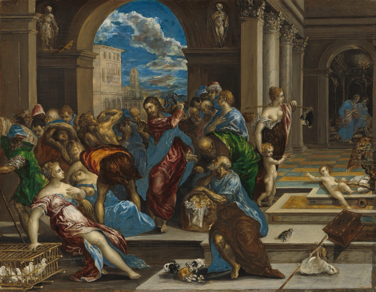 Christ Cleansing the Temple — El Greco (Domenikos Theotokopoulos)