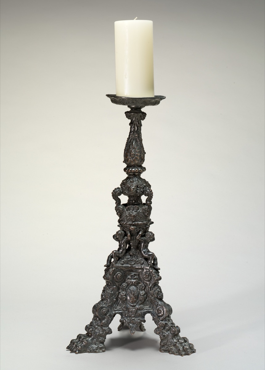 Altar-Candlestick with Shield of Arms of the Garzoni of Venice — Venetian 16th Century