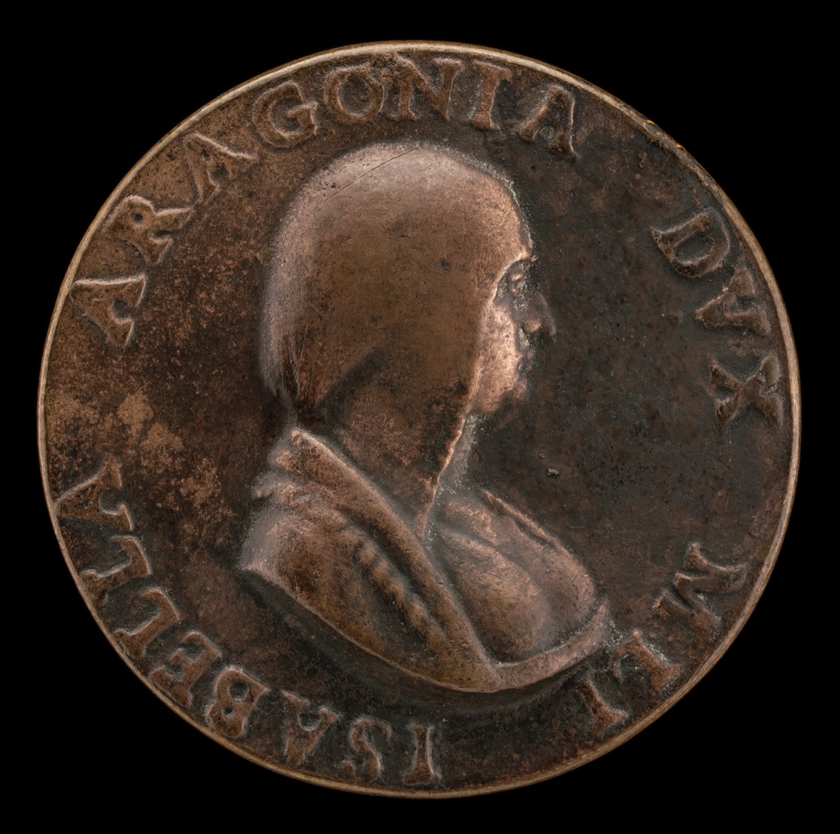 Isabella of Aragon, 1470-1524, Wife of Giangaleazzo Sforza, Duke of Milan, 1489 [obverse] — Giancristoforo Romano