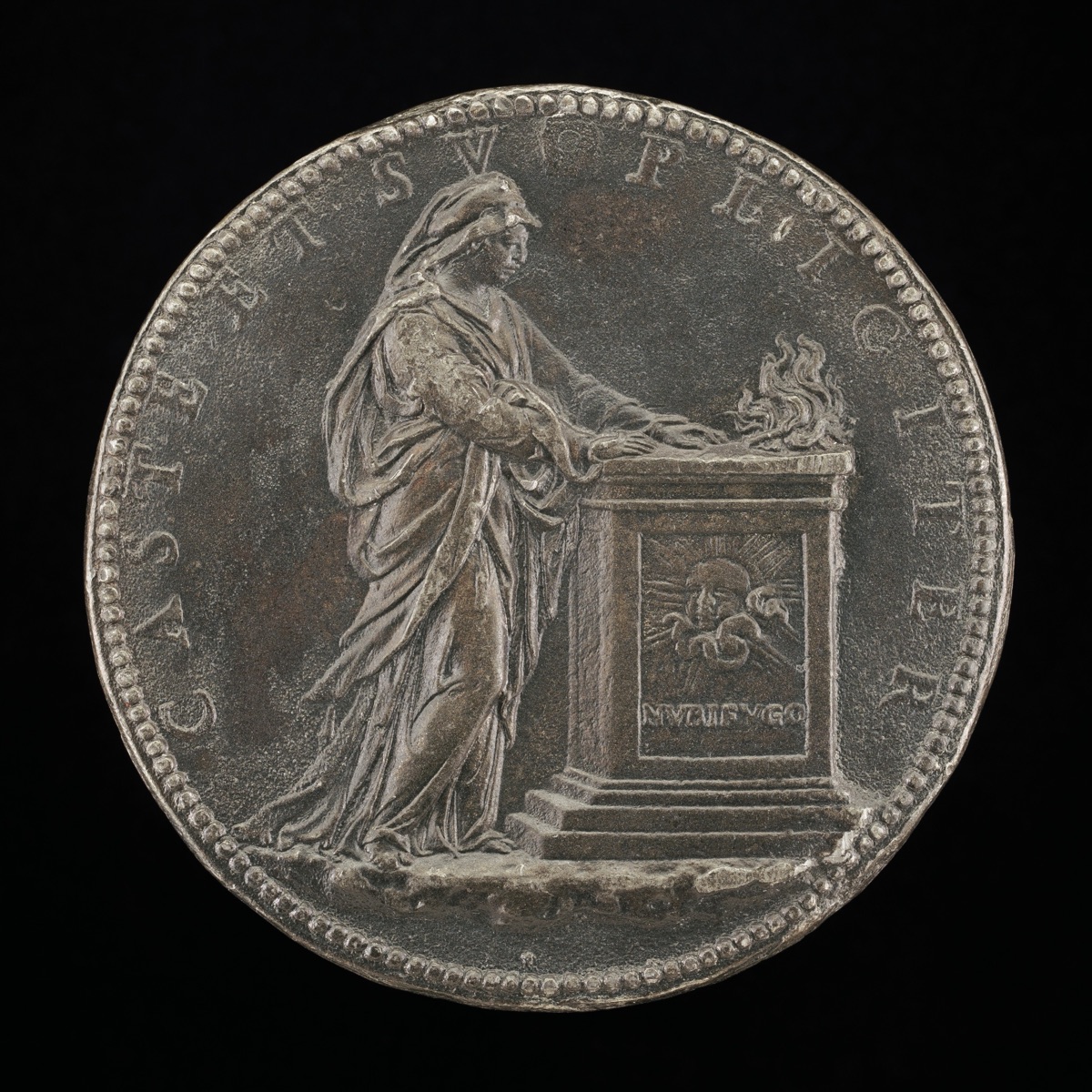 Isabella at a Burning Altar [reverse] — Jacopo Nizzola da Trezzo