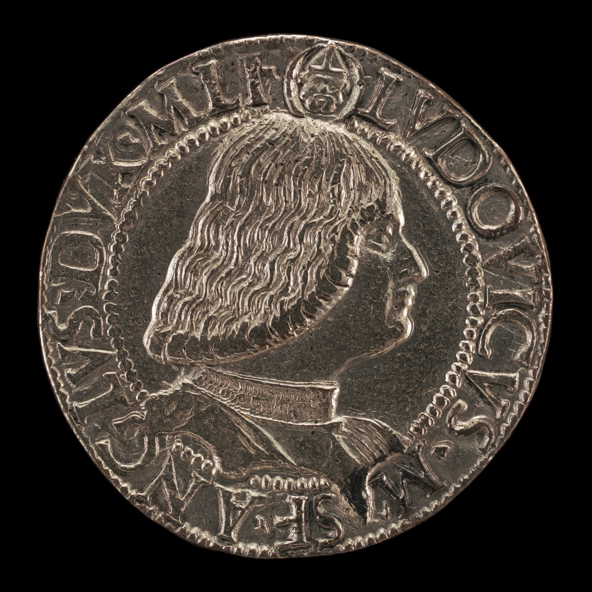 Lodovico Maria Sforza, called il Moro, 1451-1508, 7th Duke of Milan 1494-1500 [obverse] — Milanese 15th Century