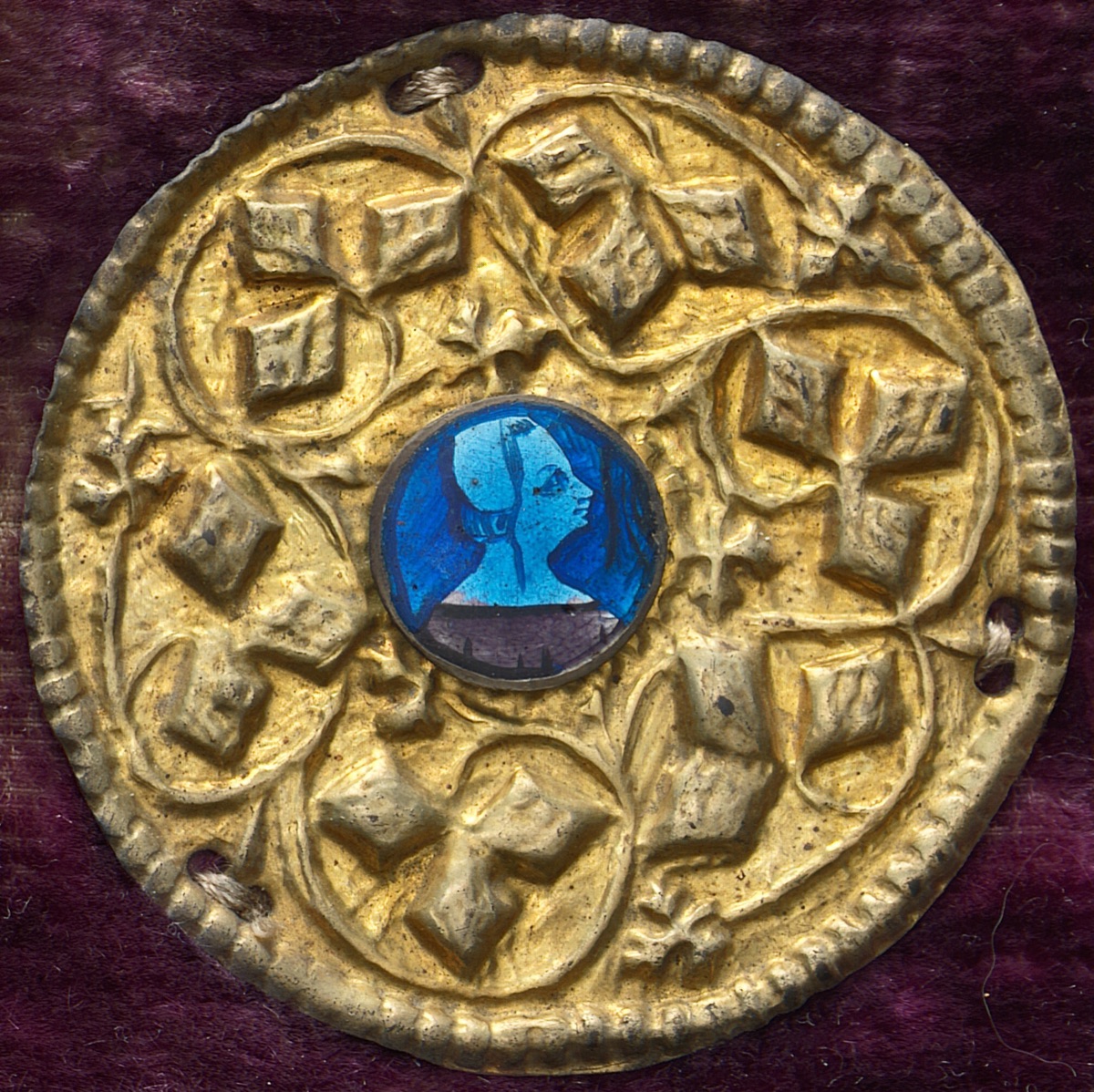 Costume Ornament with Profile Portrait — North Italian 14th Century